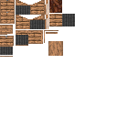 Depósito de grano de madera de selva: textura de superficie del mod