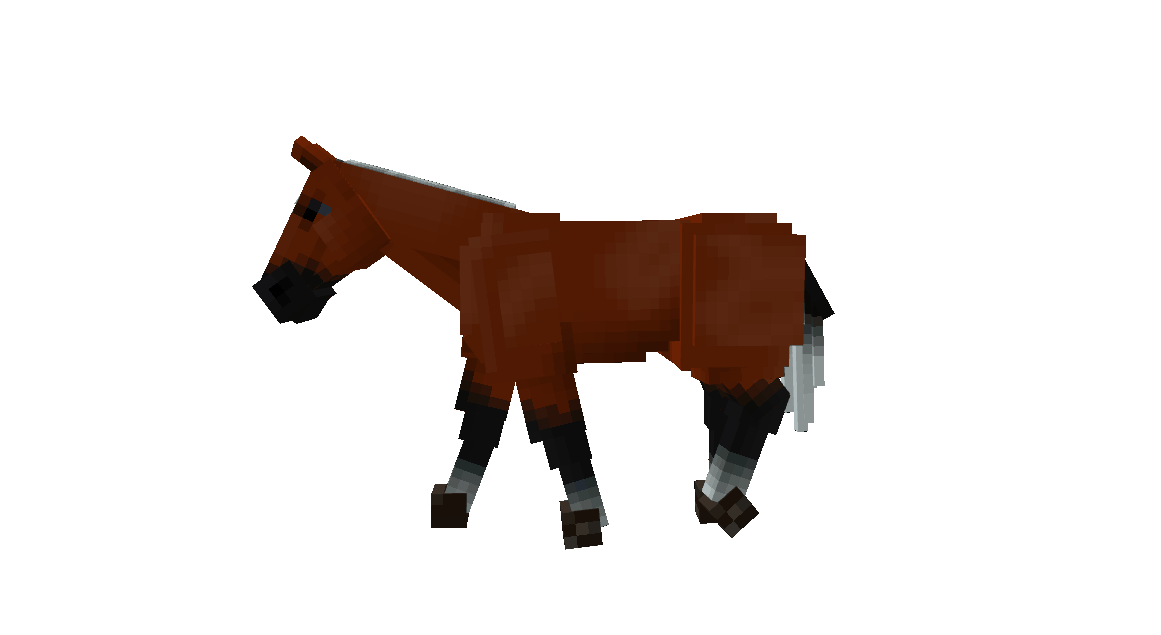 Render animado de Epona, pelaje de SWEM