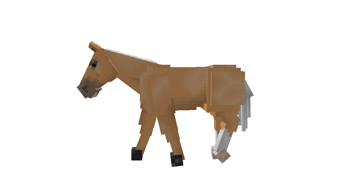 Render animado de Mr Ed, pelaje de SWEM