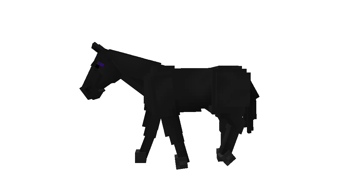 Render animado de Obsidian, pelaje de SWEM